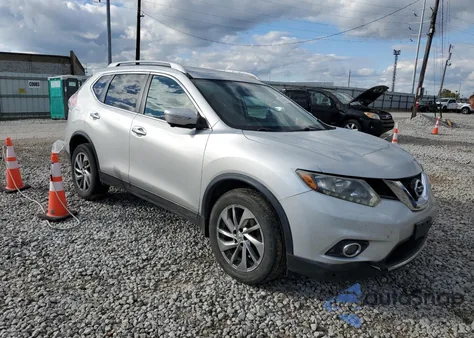 2014 Nissan Rogue S z USA, uszkodzony, nr VIN 5N1AT2MV5EC821819